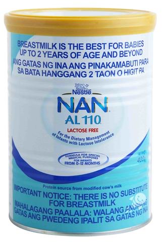 NAN AL 110 Lactose Free Infant Formula Powdered Milk Drink (0-12 Months) 400 g