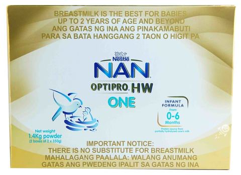 NAN Optipro HW One Infant Formula Powdered Milk Drink (From 0-6 Months) 1.4 kg