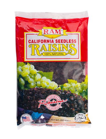 RAM California Seedless Raisins 200 g