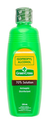 Green Cross Alcohol Isopropyl 70% Solution 250 ml