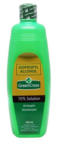Green Cross Isopropyl Alcohol 70% Solution Antiseptic Disinfectant 500 ml