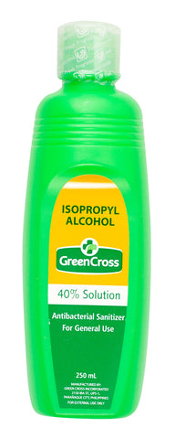 Green Cross Alcohol Isopropyl 40% Solution 250 ml