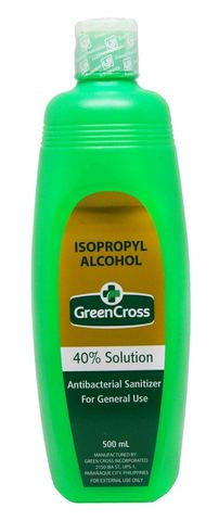 Green Cross Isopropyl Alcohol 40% Solution Antibacterial Sanitizer 500 ml