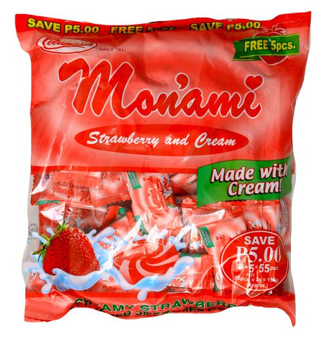 Monami Strawberry and Cream Candies 55 pcs /pack