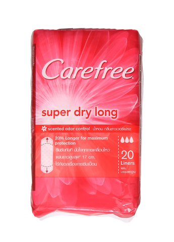 Carefree Panty Liner Super Dry Long Scented Sanitary Napkins 20 pcs /pack