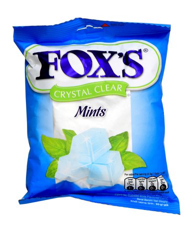 Fox's Mints Crystal Clear Candy Pouch 90 g