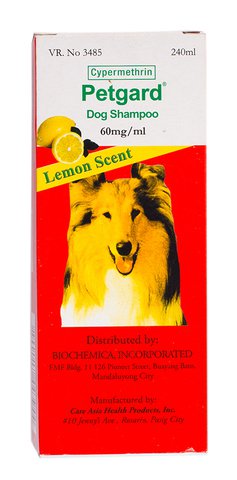 Petgard Dog Shampoo Lemon Scent 240 ml