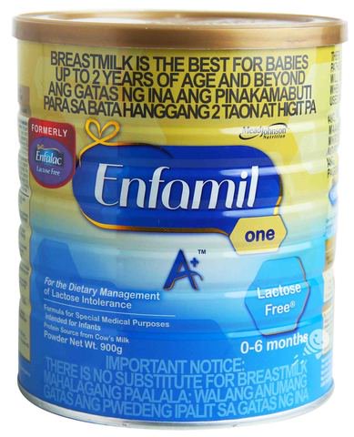 Enfamil A+ One Lactose Free (0-6 Months) 900 g