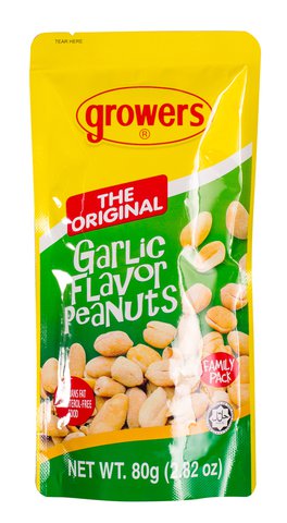 Growers Garlic Flavor Peanuts 80 g