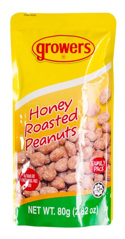 Growers Honey Roasted Peanuts 80 g