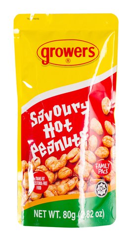 Growers Savory Hot Peanuts 80 g