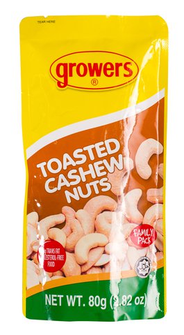 Growers Toasted Cashew Nuts 80 g