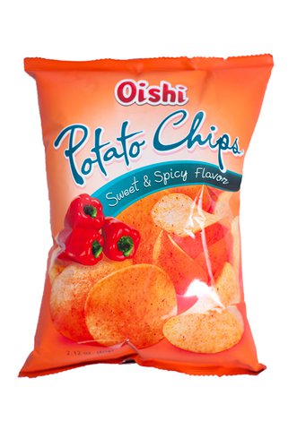 Oishi Potato Chips Sweet &amp; Spicy 60 g