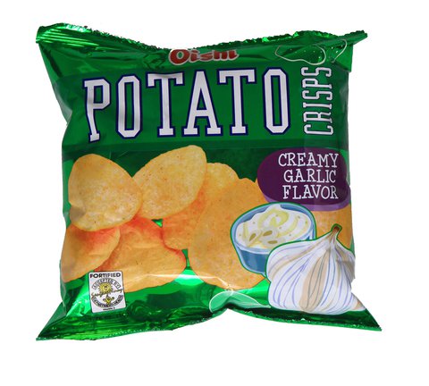 Oishi Potato Crisps Cream Garlic 50 g