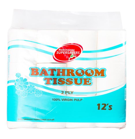 Supersavers Bathroom Tissue 2 Ply 350 Sheets 12 rolls /pack