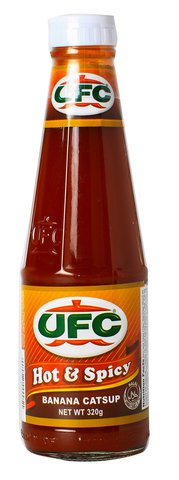 UFC Hot &amp; Spicy Banana Catsup 320 g