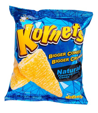 Kornets Natural Flavored Corn Cones 75 g