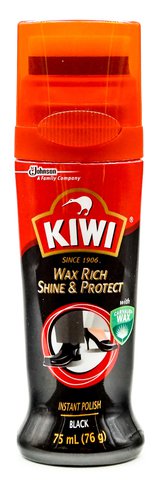 Kiwi Instant Wax Shine Black 75 ml