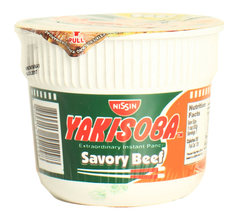 Nissin Yakisoba Mini Savory Beef 62 g