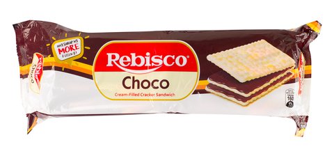 Rebisco Choco Cream Filled Cracker Sandwich 32 g (10 pcs)