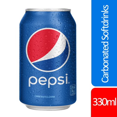 Pepsi Regular Can Carbonated Softdrinks 330 ml