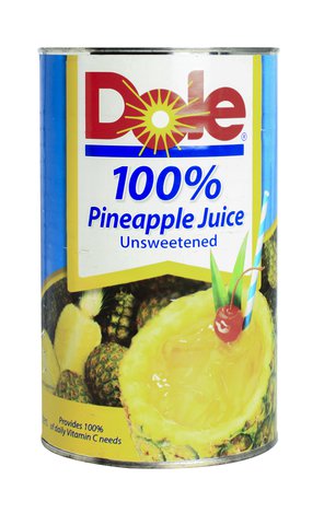 Dole 100% Pineapple Juice Unsweetened 1.36 l