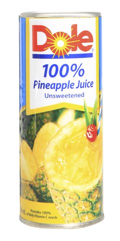 Dole 100% Pineapple Juice Unsweetened 240 ml