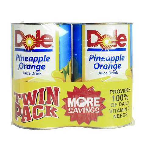 Dole Pineapple Orange Juice Twin Pack 1.36 l