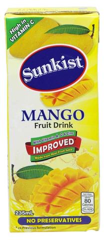 Sunkist Mango Fruit Drink 235 ml