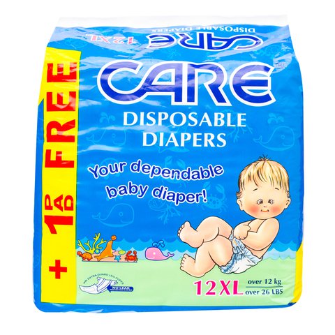 Care Baby Diaper Extra Large 12 pcs /pack