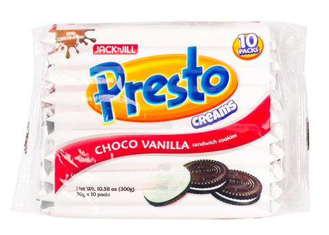 Presto Creams Vanilla Sandwich Cookies 30 g (10 pcs)