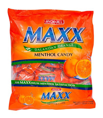 Maxx Dalandan Orange Menthol Candy 50 pcs /pack