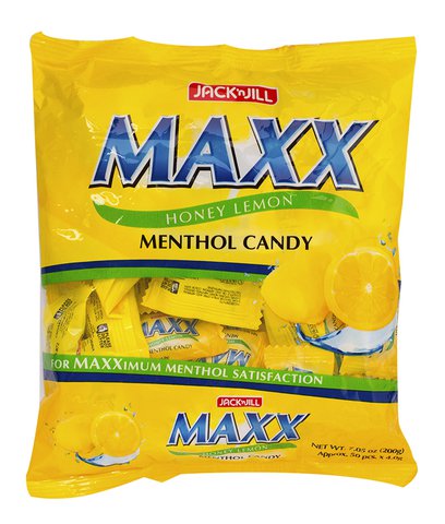 Maxx Honey Lemon Menthol Candy 50 pcs /pack