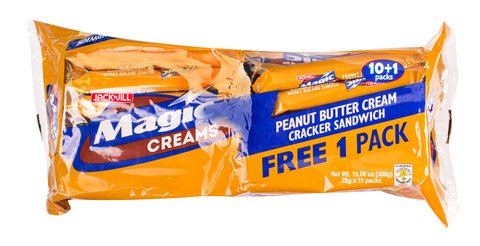 Magic Creams Peanut Butter Cream Sandwich 28 g (10 pcs) /pack