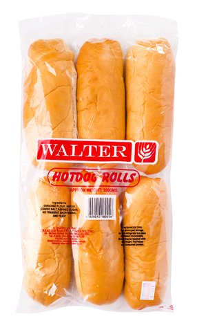 Walter Hotdog Rolls 300 g