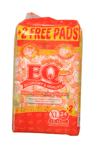 EQ Plus Baby Diapers Big Pack XL 24 pcs