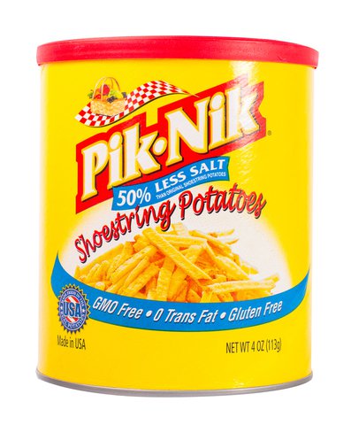 Piknik 50% Less Salt Shoestring Potatoes 4 oz