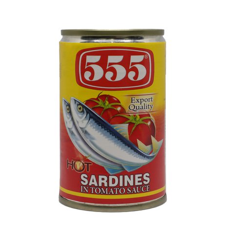 555 Sardines In Tomato Sauce - Hot 155 g