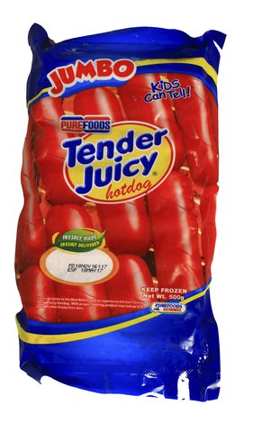 Purefoods Tender Juicy Jumbo Hotdog 500 g