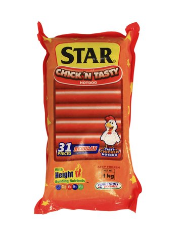 Purefoods Star Chick 'N Tasty Regular Hotdog 1 kg