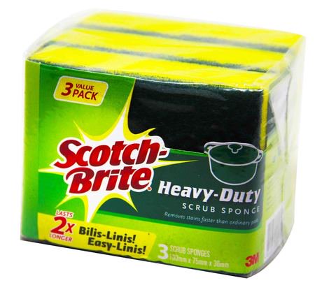 Scotch Brite Heavy Duty Scrub Sponge 3 pcs /pack