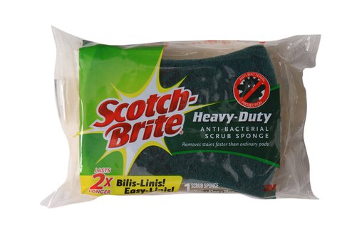 Scotch-Brite Heavy Duty Anti-bacterial Scrub Sponge 1 pc