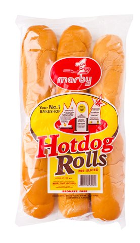 Marby Hotdog Rolls 300 g