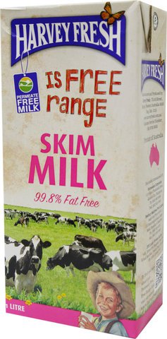 Harvey Fresh Skim Milk 1 l