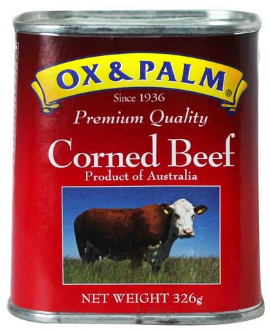 Ox &amp; Palm Premium Quality Corned Beef 326 g