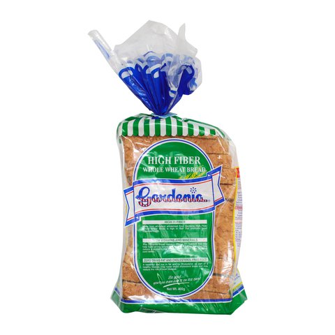 Gardenia High Fiber Whole Wheat Bread 400 g