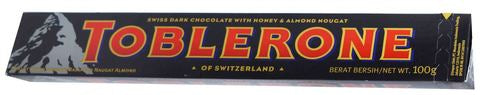 Toblerone Dark Chocolate With Honey &amp; Almond Nougat 100 g