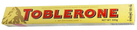 Toblerone Milk Chocolate With Honey &amp; Almond Nougat 100 g