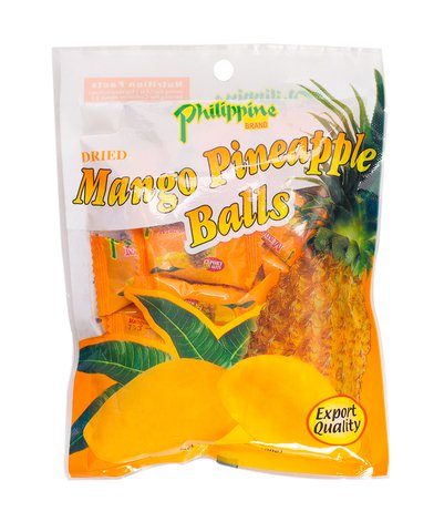 Philippine Brand Dried Mango Pineapple Balls 100 g