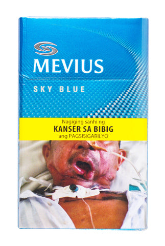 Mevius Lights Cigarette - Sky Blue 20 pcs /pack